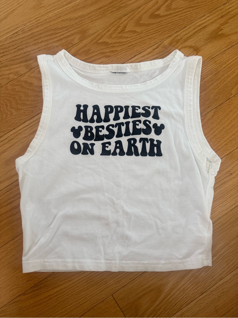 ‘Happiest Besties On Earth' crop top